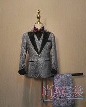北京出租租赁男童主持人礼服高端亮闪西服套装钢琴演奏伴奏西装
