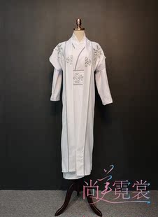 白色舞蹈服装 书生装 北京实体店定制出租 古装 出租男女同款
