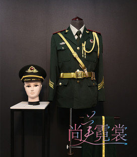 出租高档升旗手服装仪仗队国旗班服国旗护卫队护旗手军鼓队服装