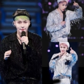 北京出租张艺兴同款 拉丁舞爵士舞团队演出服 亮片流苏衬衫