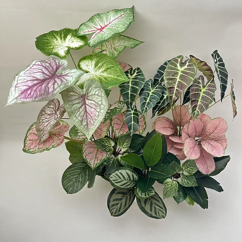 仿真绿植三叉芋叶观音叶绿萝