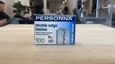 美国剃须刀片Personna双面白金
