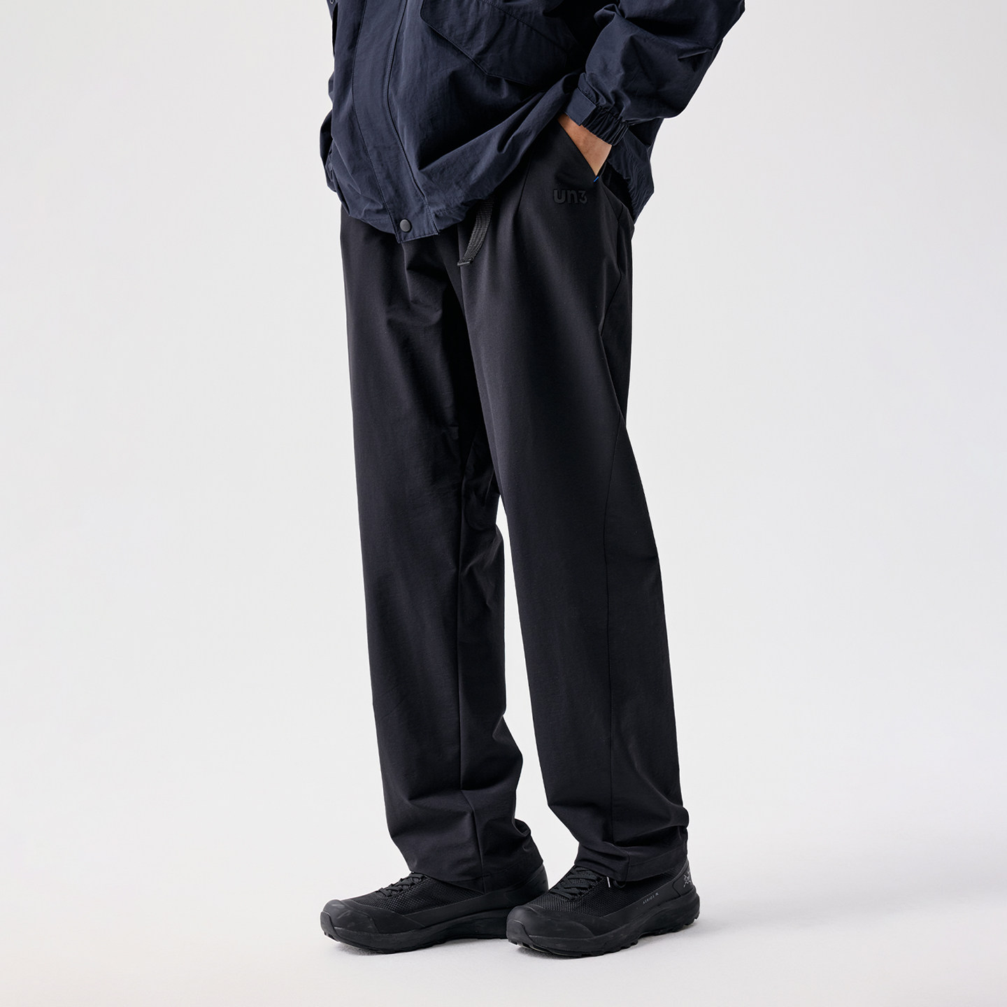 BENPANDA 秋季UN3宽松休闲裤男款松紧腰运动硅胶标直筒梭织长裤子,男装,休闲裤,淘宝优惠券,粉丝福利购,淘宝优惠卷