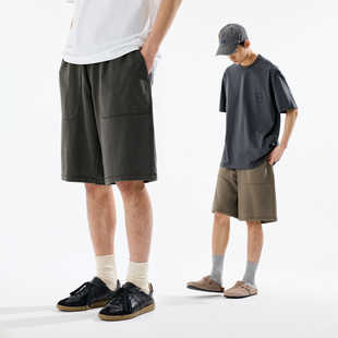 BENPANDA 重磅短裤男350g针织水洗运动休闲中裤五分直筒夏季新款