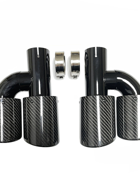 适用于RES排气管黑色 丰田凯美瑞运动版专业改装碳纤维主管长尾喉