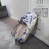 新款梅花印染，男鞋帆布鞋，电商B360