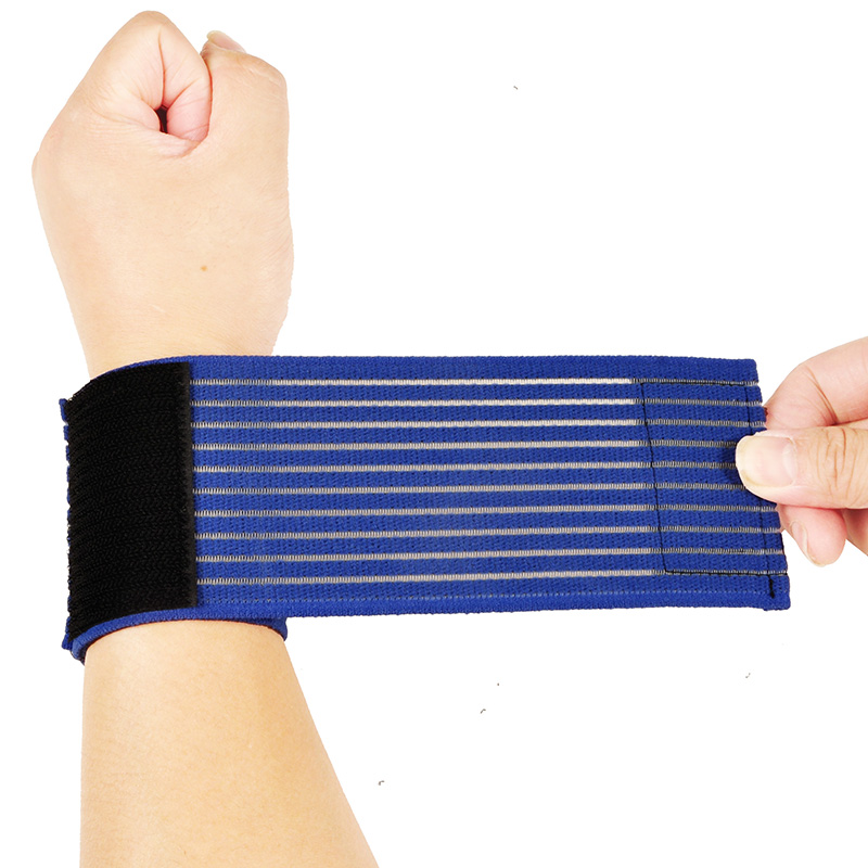 护腕男女扭伤绑带手腕运动健身腱鞘妈妈手绷带固定高弹力弹性兰色