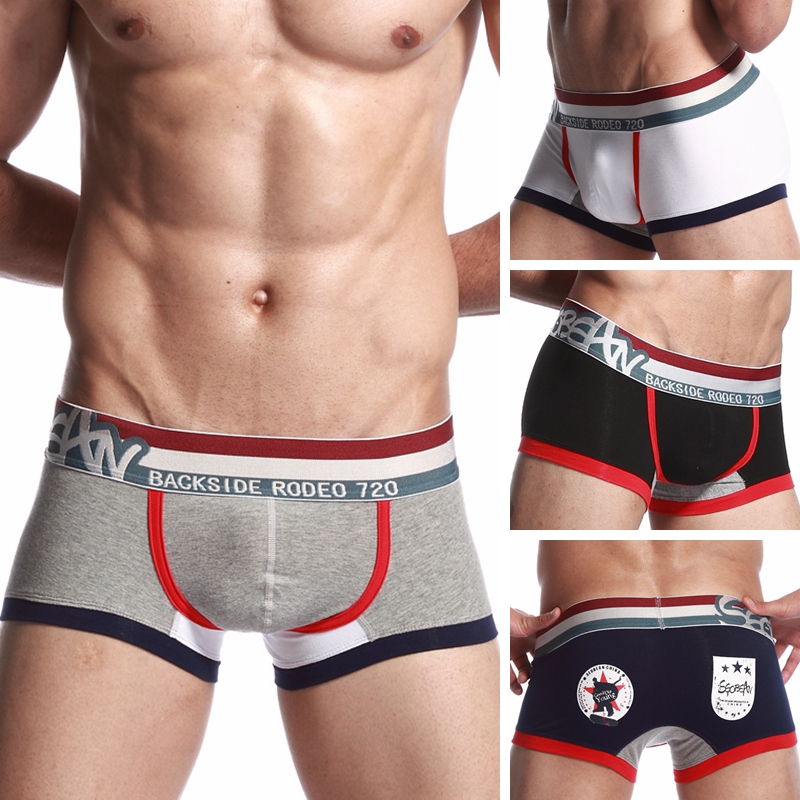 希宾澳洲系列纯棉时尚性感宽腰男士内裤 低腰U凸囊袋舒适平角裤潮