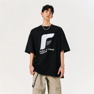 早起工作室MF十九岁第四天男装秋美潮牌重磅短袖T恤纯棉情侣半袖