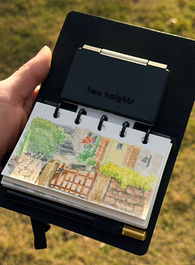 黑色诗人｜便携水彩户外写生好物citywalk水彩套装