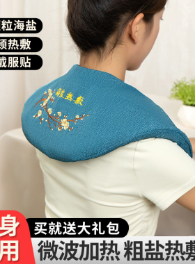 海盐热敷包布袋电加热艾草肩颈艾灸粗盐理疗腰腹全身通用盐包家用