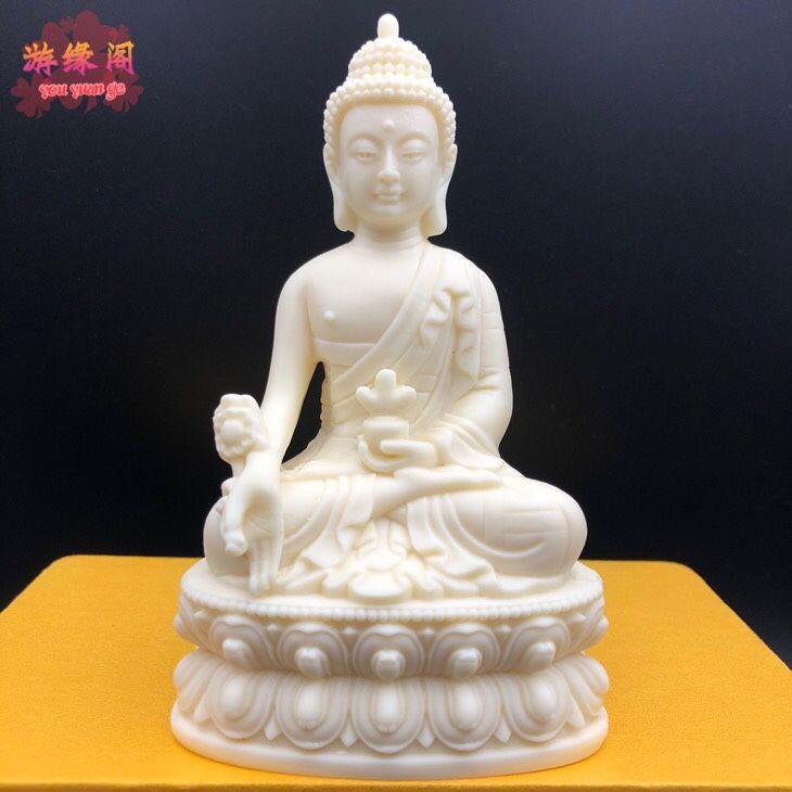 象牙果药师琉璃光如来佛摆件大医王佛菩萨保平安家居车载工艺品
