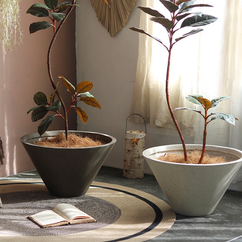 简约碗形水泥花盆大口径绿植花器镁泥组合盆器景观设计北欧风格,家居饰品,花盆,淘宝优惠券,粉丝福利购,淘宝优惠卷