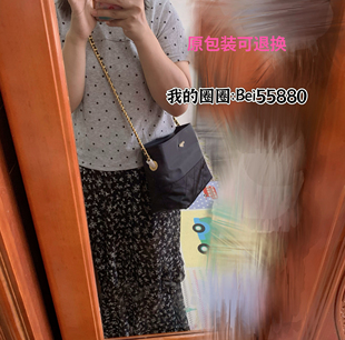 店主實(shí)拍 菱格降落傘尼龍帆布鏈條單肩斜挎女包 百搭朱珠同款 時(shí)尚
