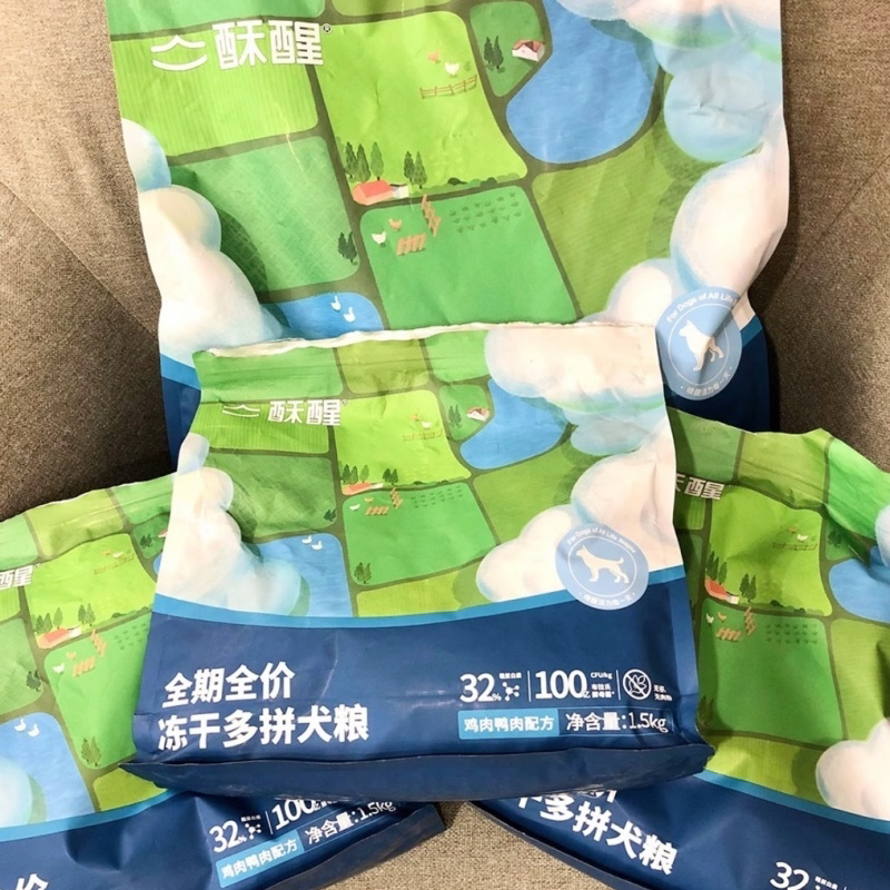山东生产酥醒全价冻干多拼狗粮大中小型犬粮通用图片