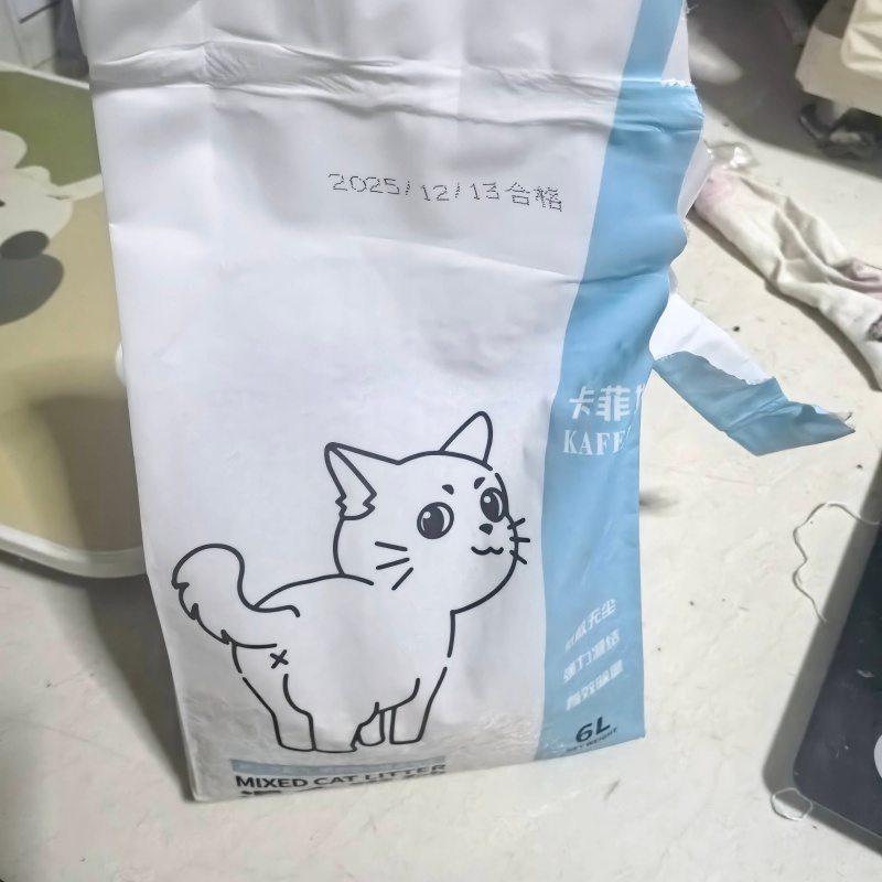 豆腐猫砂绿茶活性炭6L 2mm细颗粒猫咪用品大包装