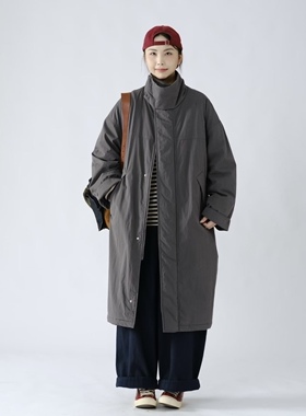 专柜正品女装2025秋冬新薄棉服35816休闲文艺小众设计宽松长外套