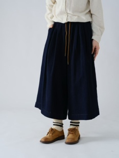 女装2025秋冬新牛仔裙裤35719休闲文艺复古宽松百搭七分阔腿裤女