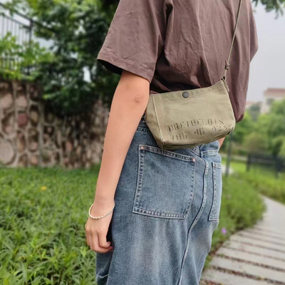 复古军包休闲简约帆布包