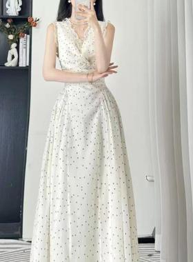 7637风格纯欲风显瘦波现货腰点收夏衣服多巴胺连衣裙