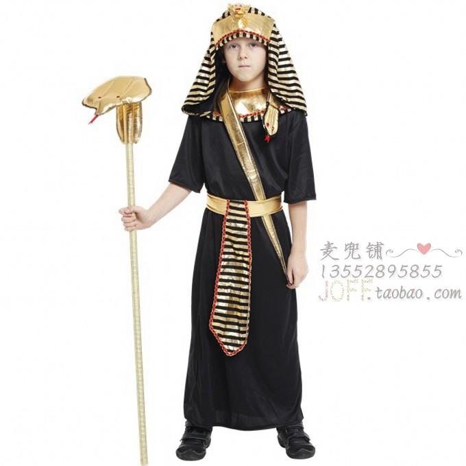 儿童圣诞节服装埃及国王王子装 法老王衣服cos舞会演出男童服装