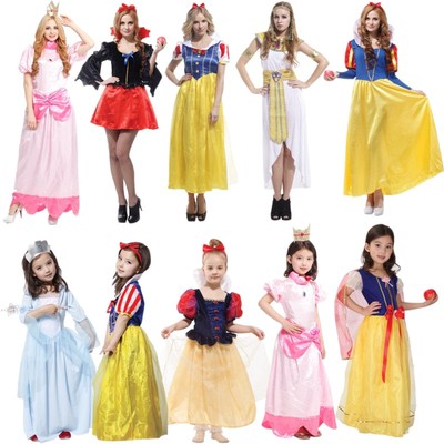 成人儿童白雪公主裙表演服