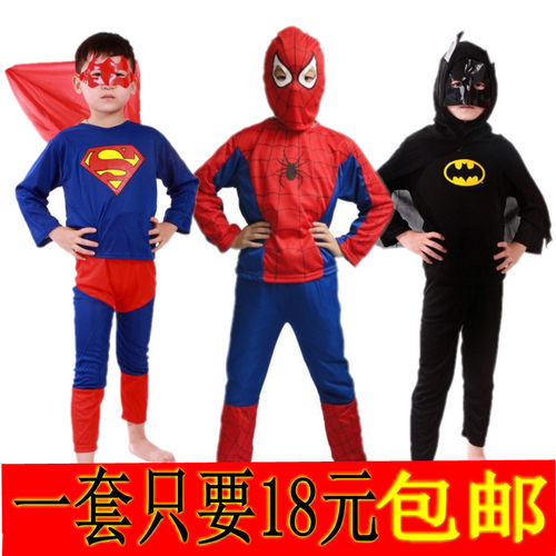 万圣节蝙蝠侠蜘蛛侠衣服化妆舞会