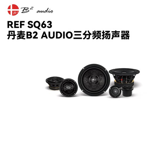 丹麦B2 audio REF SQ63碳纤维三分频汽车扬声器喇叭车载汽车音响