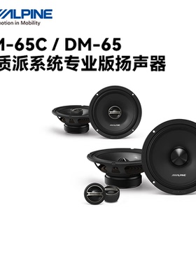 阿尔派DM-65C二分频DM-65同轴喇叭汽车扬声器套装6.5英寸车载音响