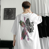 涂鸦印花短袖T恤男潮牌潮牌ins夏季新款情侣上衣B289-T3388-P28，男装T恤，电商B289