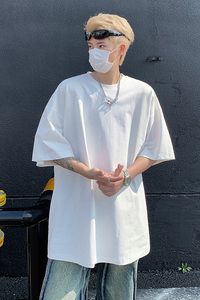 240克重磅烫钻满天星短袖T恤男半袖宽松休闲上衣B289-H86046-P68图片