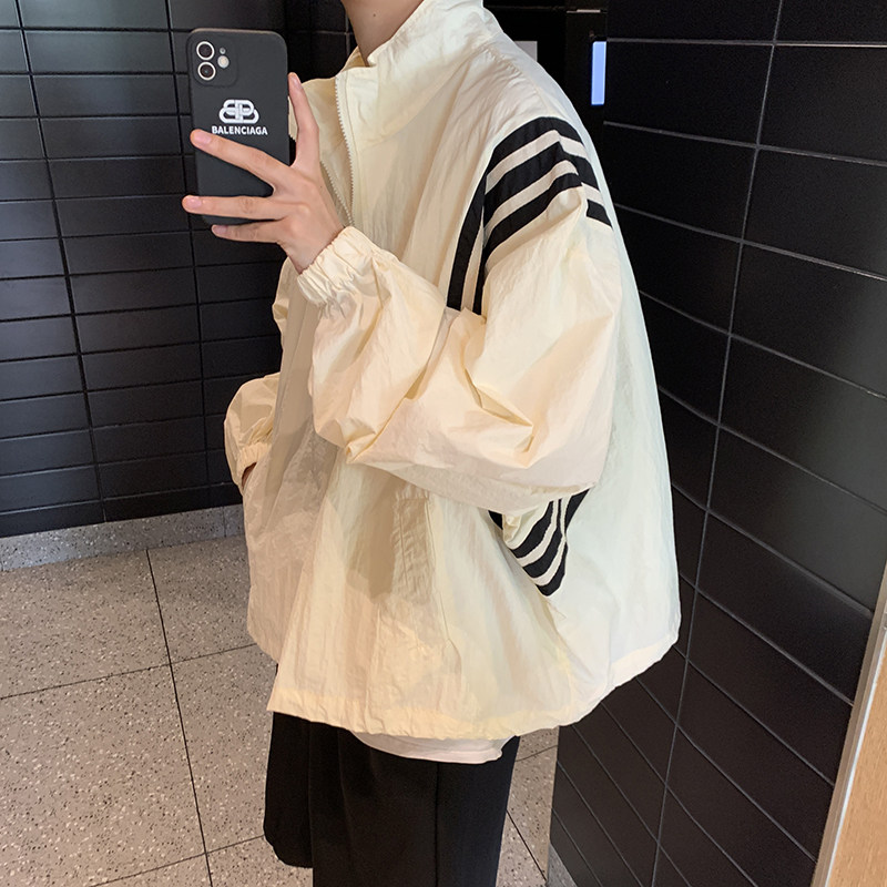 美式休闲运动夏季复古防晒衣男女薄款夹克外套B289-FYS886-P75,男装夹克,电商B289