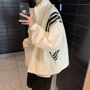 美式休闲运动夏季复古防晒衣男女薄款夹克外套B289-FYS886-P75图片
