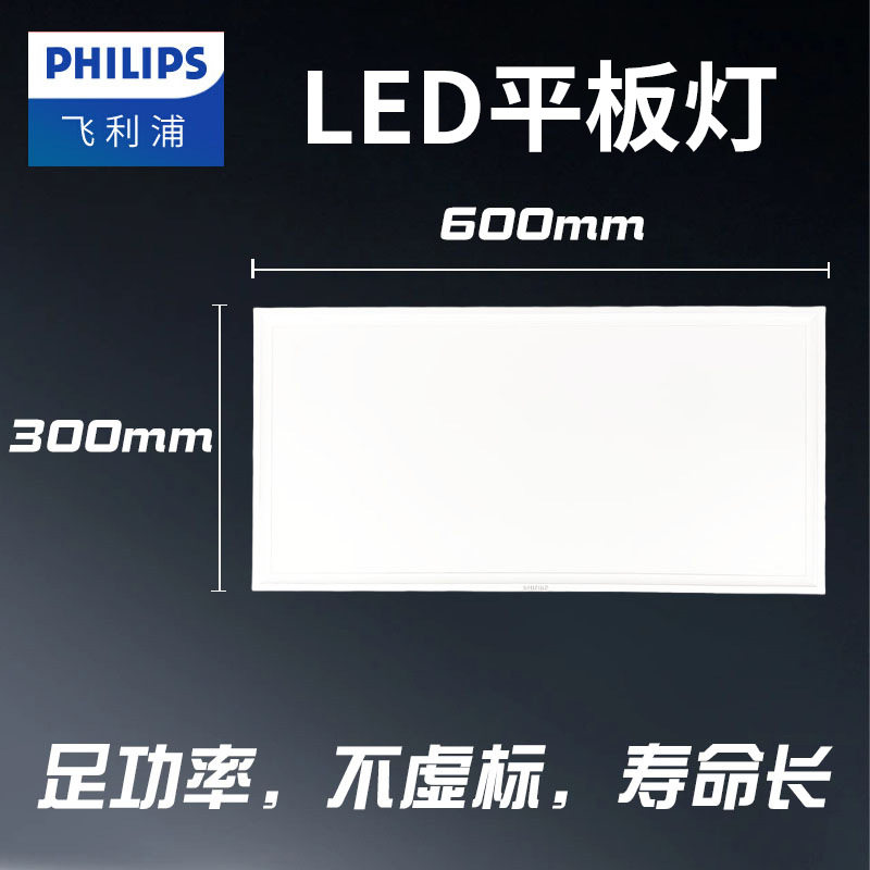 飞利浦平板灯LED厨卫灯20W吊顶灯节能灯集成吊顶灯嵌入式铝扣