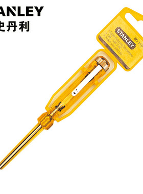 史丹利测电螺丝批66-119-23测电笔STMT62016-8-23电笔100-500V