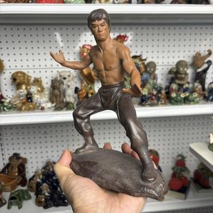 陶瓷李小龙摆件