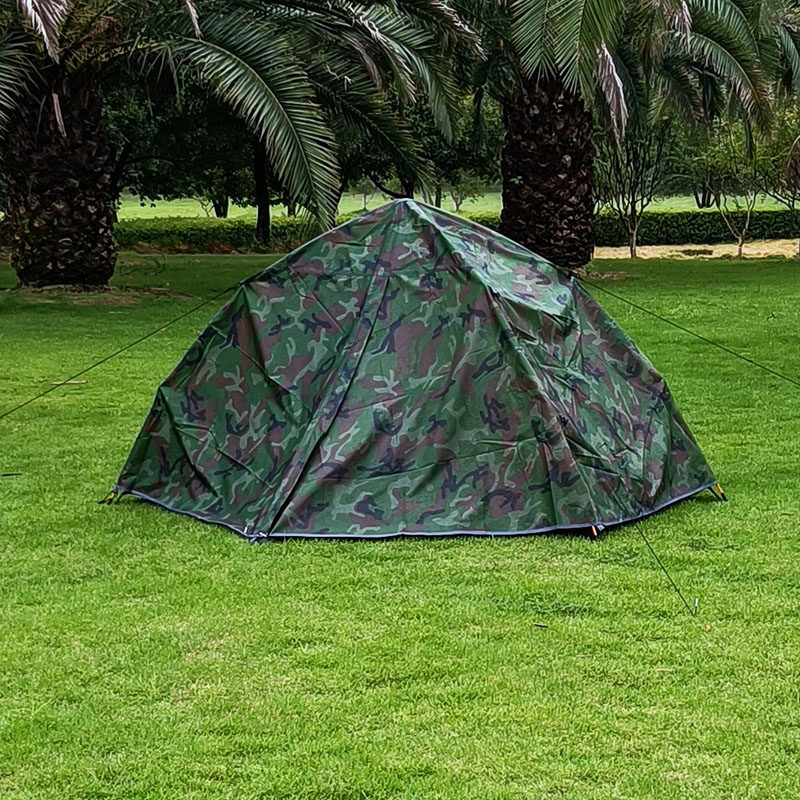 帐篷户外便携折叠野营全自动暴雨单人迷彩单兵防雨防风过夜冬天