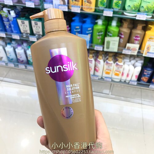 香港购泰国sunsilk夏士莲洗发水625ml丝亮柔滑去屑控油止痒防断发
