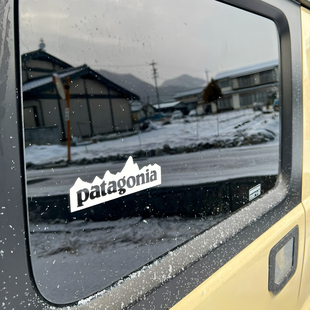 半山PATAGONIA户外雪山露营系列越野三角车窗玻璃电动摩托车贴纸