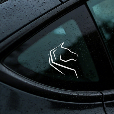 Tesla马年限定生肖赛博风车贴纸