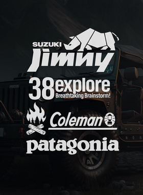 吉姆尼汽车Suzuki jimny犀牛JDM越野4X4装饰拉花车窗露营潮牌贴纸