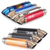 摩托车改装 跑车川崎雅马哈大排量烟筒SC炸街跑车音GP76排气管通用