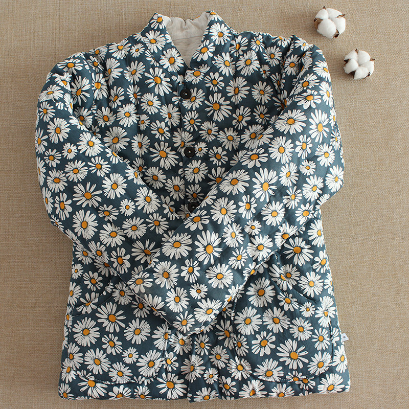 女士手工纯棉花保暖加厚棉袄成人新款棉袄大人居家冬季外穿棉衣