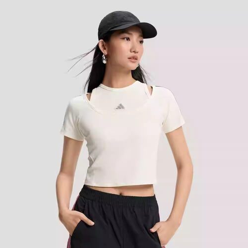 阿迪达斯26新款女子DCE 2运动休闲短袖T恤KR7606 KR7607 KS2890