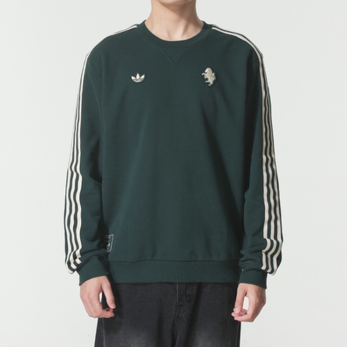 阿迪达斯三叶草运动卫衣男新冬季尤文图斯足球文化套头衫 JM9454
