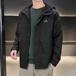阿迪达斯男子登山徒步梭织运动健身夹克外套KR2493 KR2494 2495