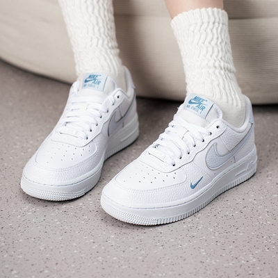 Nike耐克女鞋空军一号运动鞋白蓝AIR FORCE 1低帮板鞋HV2511-100
