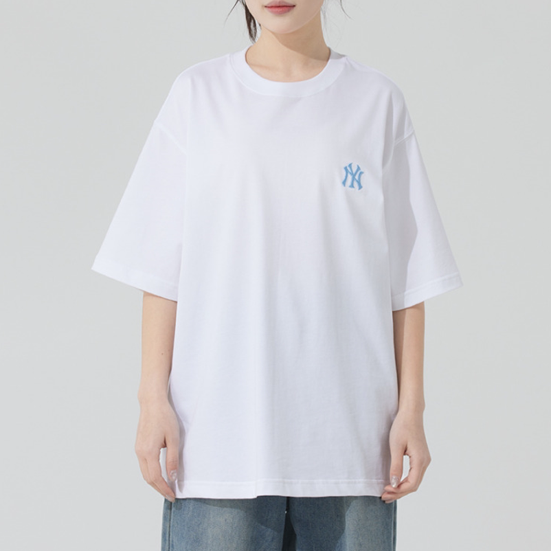 MLB正品夏季新款男女同款时尚纯棉印花运动休闲短袖T恤3ATSB5253图片