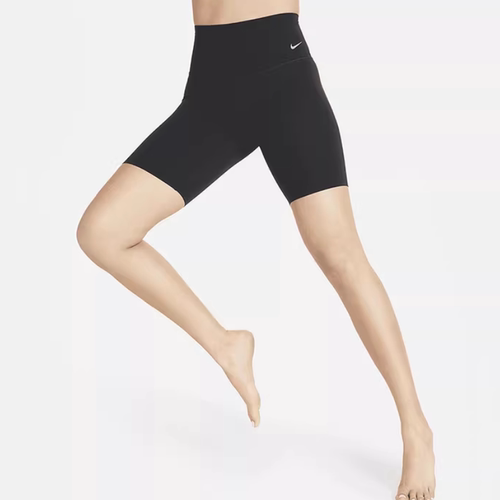 NIKE耐克女子紧身裤ZENVY针织瑜伽运动裤高腰骑行短裤DQ6004-010