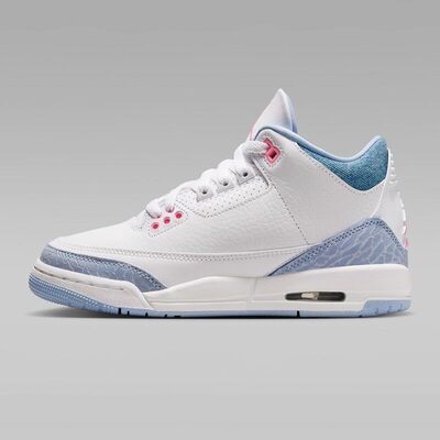 Nike/耐克女Air Jordan3RetroGS AJ3白蓝粉中帮篮球鞋HQ0784-101
